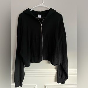 Aritzia TNA waffle zip-up hoodie